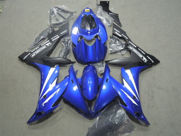 Carénages Moto Honda CBR1000RR 2004-2005 - Bleu Blanc Noir Mat