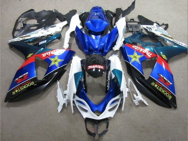 Carénages Moto Suzuki GSXR 1000 2009-2016 - Blanc Bleu Rouge Noir Rockstar
