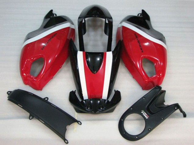 Kits Carénage Moto Ducati Monster 696 2008-2012 - Blanc Rouge Noir Brillant