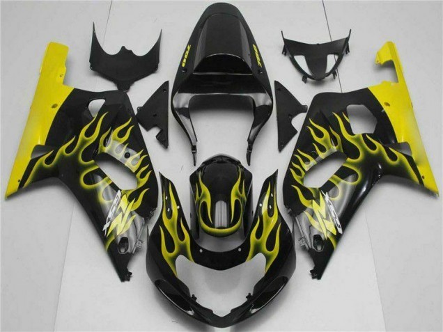 Noir 01-03 Suzuki GSXR 600/750 Carénage Moto
