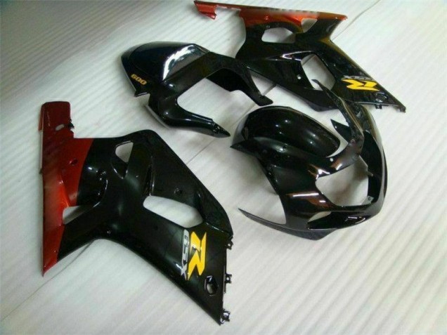 Noir 01-03 Suzuki GSXR 600/750 Carénages Moto Noir 01-03 Suzuki GSXR 600/750 Carénages Moto