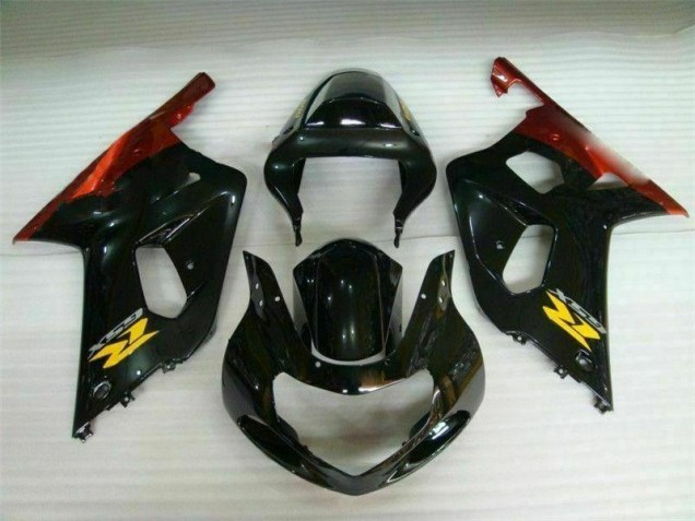 Noir 01-03 Suzuki GSXR 600/750 Carénages Moto Noir 01-03 Suzuki GSXR 600/750 Carénages Moto