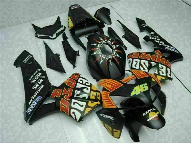 Noir 05-06 Honda CBR600RR Carénage Moto ABS Noir 05-06 Honda CBR600RR Carénage Moto ABS