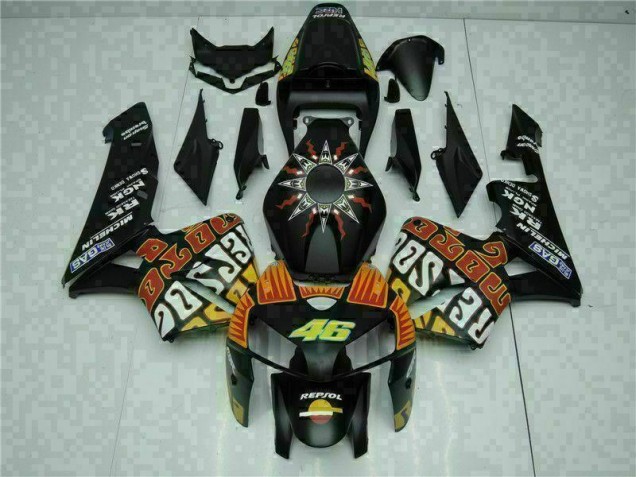 Noir 05-06 Honda CBR600RR Carénage Moto ABS Noir 05-06 Honda CBR600RR Carénage Moto ABS