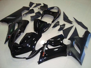 Noir 05-06 Kawasaki ZX6R Kit Carénages Motos