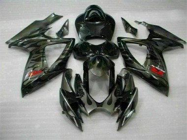 Noir 06-07 Suzuki GSXR 600/750 Kit Carénages Motos & Plastique