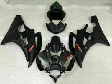 Noir 06-07 Yamaha YZF R6 Carénage Moto