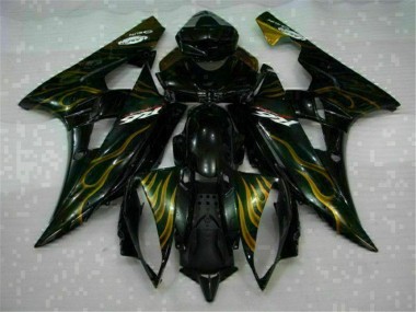 Noir 06-07 Yamaha YZF R6 Carrosserie Moto