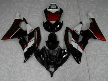 Noir 08-16 Yamaha YZF R6 Carénages Moto ABS