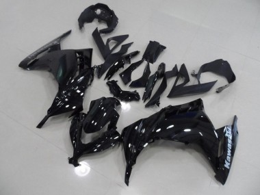 Noir 13-16 Kawasaki ZX300R Carénage Moto