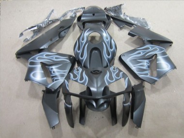 Noir Argent Flamme 05-06 Honda CBR600RR Carénage Moto