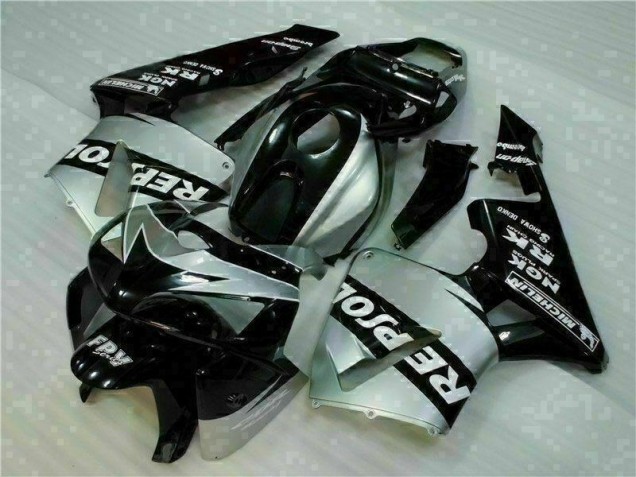 Noir Argent Repsol 05-06 Honda CBR600RR Carénage Moto Noir Argent Repsol 05-06 Honda CBR600RR Carénage Moto