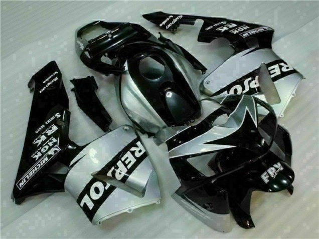 Noir Argent Repsol 05-06 Honda CBR600RR Carénage Moto Noir Argent Repsol 05-06 Honda CBR600RR Carénage Moto