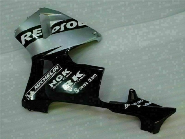 Noir Argent Repsol 05-06 Honda CBR600RR Carénage Moto Noir Argent Repsol 05-06 Honda CBR600RR Carénage Moto
