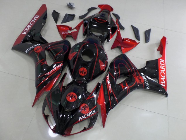 Noir Bacardi 06-07 Honda CBR1000RR Carénage Moto Noir Bacardi 06-07 Honda CBR1000RR Carénage Moto