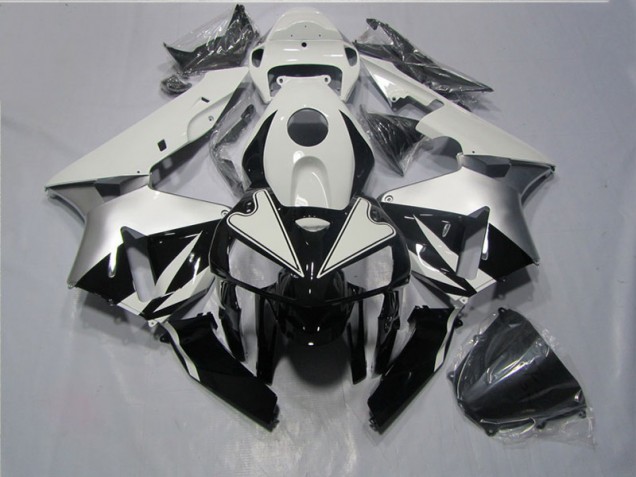 Noir Blanc 05-06 Honda CBR600RR Carénage Moto Noir Blanc 05-06 Honda CBR600RR Carénage Moto