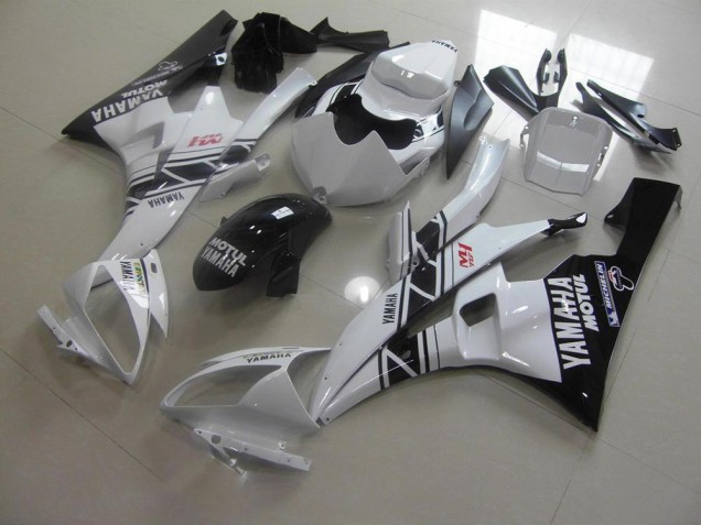 Noir Blanc 06-07 Yamaha YZF R6 Carénages Moto Noir Blanc 06-07 Yamaha YZF R6 Carénages Moto