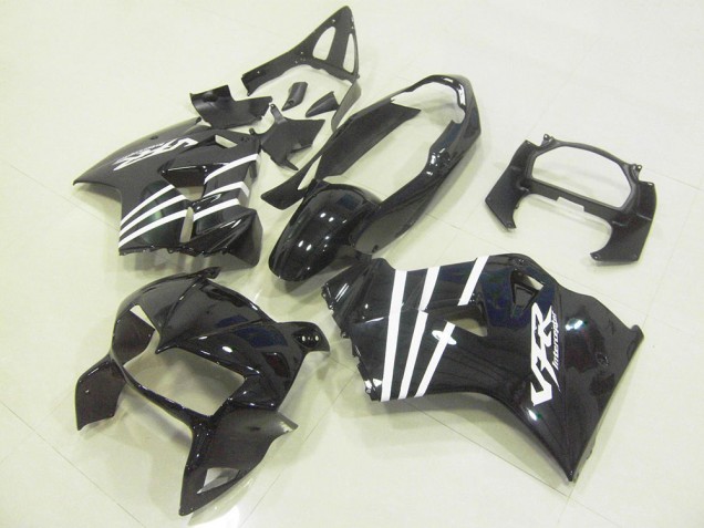 Noir Blanc Bande 98-01 Honda VFR800 Carénage Moto Noir Blanc Bande 98-01 Honda VFR800 Carénage Moto