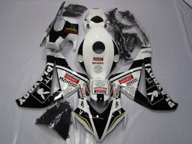 Noir Blanc Denso Playboy 08-11 Honda CBR1000RR Carénage Moto