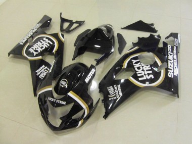 Noir Blanc Lucky Strike Motul 04-05 Suzuki GSXR 750 Carénage Moto