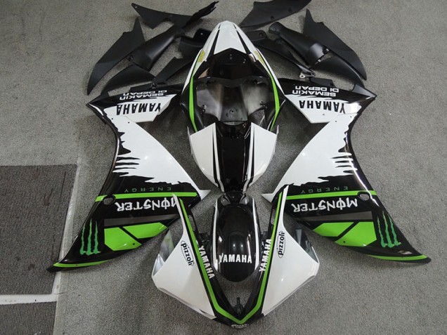 Noir Blanc Monster Pizzoli 07-08 Honda CBR600RR Carénage Moto Noir Blanc Monster Pizzoli 07-08 Honda CBR600RR Carénage Moto