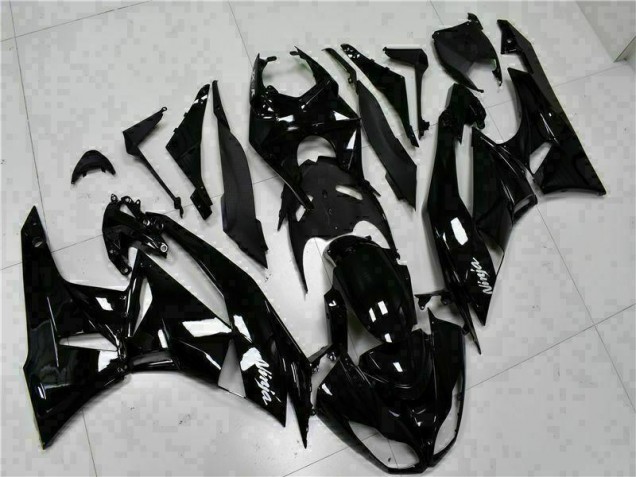 Noir Blanc Ninja 09-12 Kawasaki ZX6R Carénage Moto Noir Blanc Ninja 09-12 Kawasaki ZX6R Carénage Moto