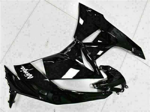 Noir Blanc Ninja 09-12 Kawasaki ZX6R Carénage Moto Noir Blanc Ninja 09-12 Kawasaki ZX6R Carénage Moto