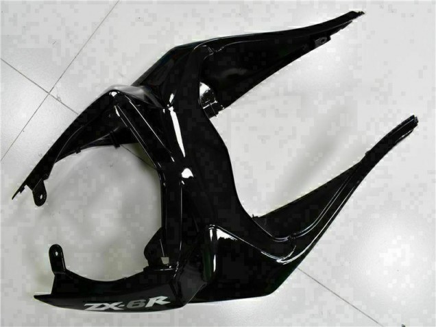 Noir Blanc Ninja 09-12 Kawasaki ZX6R Carénage Moto Noir Blanc Ninja 09-12 Kawasaki ZX6R Carénage Moto