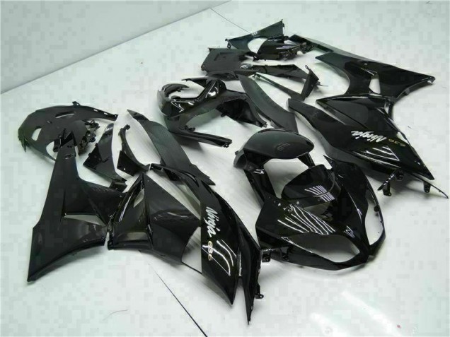 Noir Blanc Ninja 636 09-12 Kawasaki ZX6R Carénage Moto Noir Blanc Ninja 636 09-12 Kawasaki ZX6R Carénage Moto
