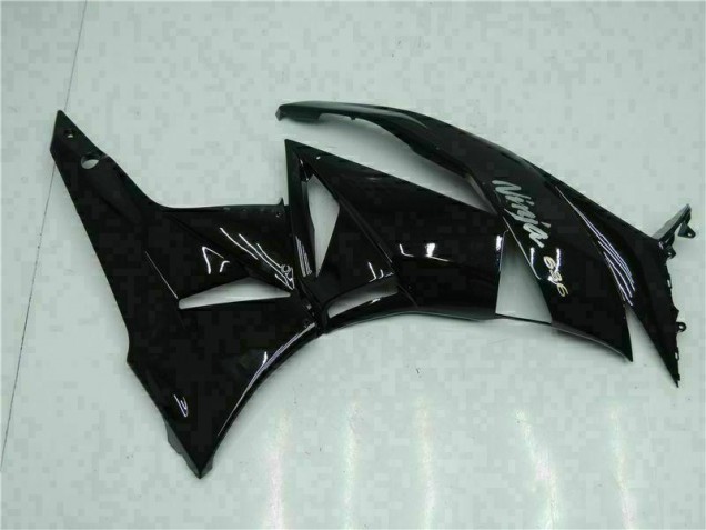 Noir Blanc Ninja 636 09-12 Kawasaki ZX6R Carénage Moto Noir Blanc Ninja 636 09-12 Kawasaki ZX6R Carénage Moto