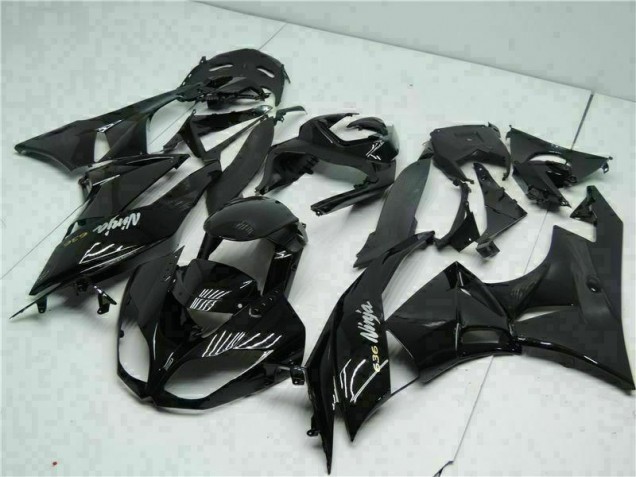 Noir Blanc Ninja 636 09-12 Kawasaki ZX6R Carénage Moto Noir Blanc Ninja 636 09-12 Kawasaki ZX6R Carénage Moto