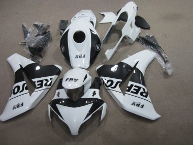 Noir Blanc Repsol 08-11 Honda CBR1000RR Carénage Moto