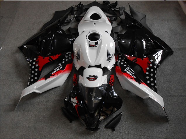 Noir Blanc Rouge 09-12 Honda CBR600RR Carénage Moto Noir Blanc Rouge 09-12 Honda CBR600RR Carénage Moto