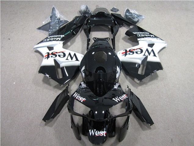 Noir Blanc West 05-06 Honda CBR600RR Carénage Moto Noir Blanc West 05-06 Honda CBR600RR Carénage Moto