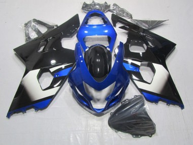 Noir Bleu 04-05 Suzuki GSXR 600 Carénage Moto
