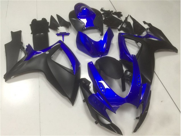 Noir Bleu 06-07 Suzuki GSXR 600/750 Carénages Moto Noir Bleu 06-07 Suzuki GSXR 600/750 Carénages Moto