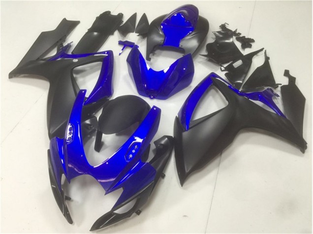 Noir Bleu 06-07 Suzuki GSXR 600/750 Carénages Moto Noir Bleu 06-07 Suzuki GSXR 600/750 Carénages Moto