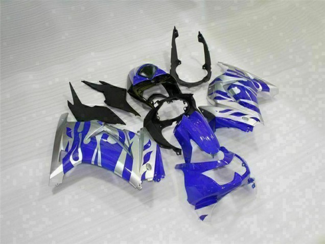 Noir Bleu 08-12 Kawasaki EX250 Carénage Moto Noir Bleu 08-12 Kawasaki EX250 Carénage Moto