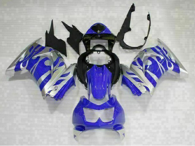Noir Bleu 08-12 Kawasaki EX250 Carénage Moto Noir Bleu 08-12 Kawasaki EX250 Carénage Moto