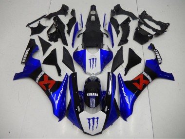 Noir Bleu 15-19 Yamaha YZF R1 Carrosserie Moto
