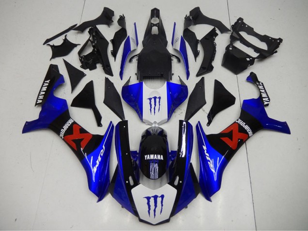 Noir Bleu 15-19 Yamaha YZF R1 Carrosserie Moto Noir Bleu 15-19 Yamaha YZF R1 Carrosserie Moto