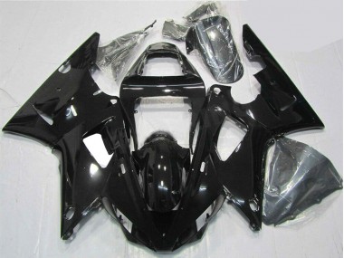 Noir Brillant 00-01 Yamaha YZF R1 Carénage Moto