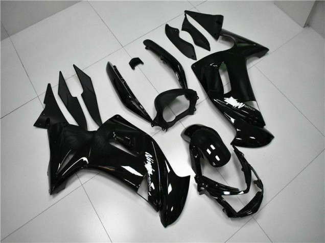 Noir Brillant 06-08 Kawasaki EX650 Carénage Moto Noir Brillant 06-08 Kawasaki EX650 Carénage Moto