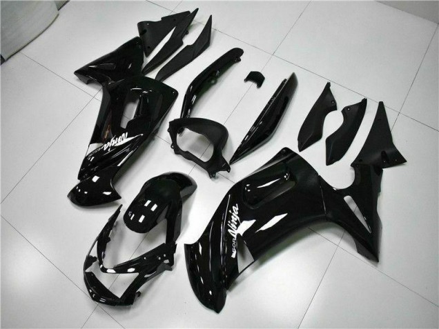 Noir Brillant 06-08 Kawasaki EX650 Carénage Moto Noir Brillant 06-08 Kawasaki EX650 Carénage Moto