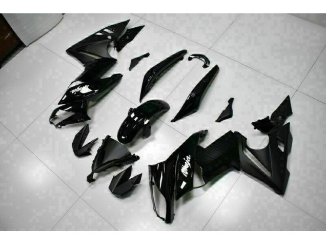 Noir Brillant 09-11 Kawasaki EX650 Carénage Moto Noir Brillant 09-11 Kawasaki EX650 Carénage Moto