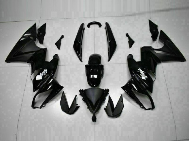 Noir Brillant 09-11 Kawasaki EX650 Carénage Moto Noir Brillant 09-11 Kawasaki EX650 Carénage Moto