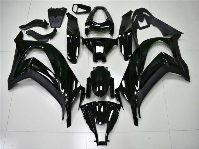 Noir Brillant 11-15 Kawasaki ZX10R Carénage Moto