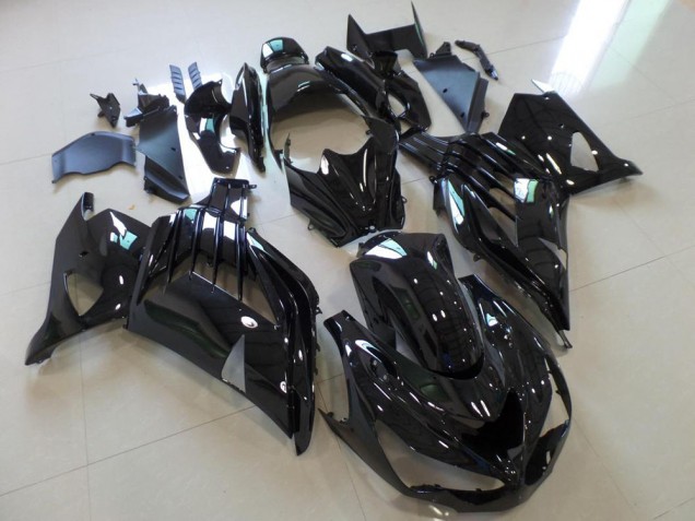 Noir Brillant 12-21 Kawasaki ZX14R ZZR1400 Carénage Moto Noir Brillant 12-21 Kawasaki ZX14R ZZR1400 Carénage Moto