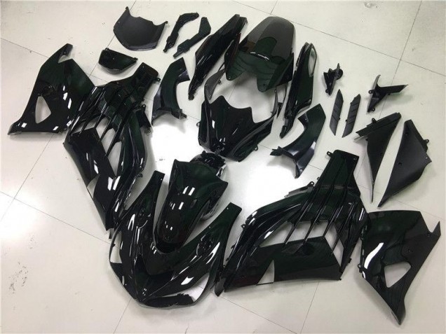 Noir Brillant 12-21 Kawasaki ZX14R ZZR1400 Carénages Moto Noir Brillant 12-21 Kawasaki ZX14R ZZR1400 Carénages Moto