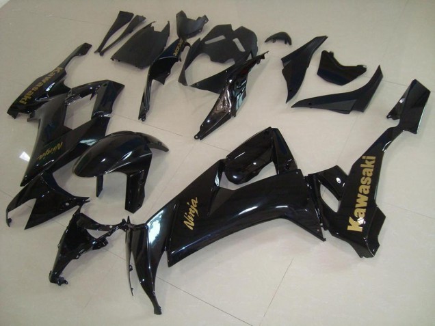 Noir Brillant avec Or Décalque 08-10 Kawasaki ZX10R Carénage Moto Noir Brillant avec Or Décalque 08-10 Kawasaki ZX10R Carénage Moto